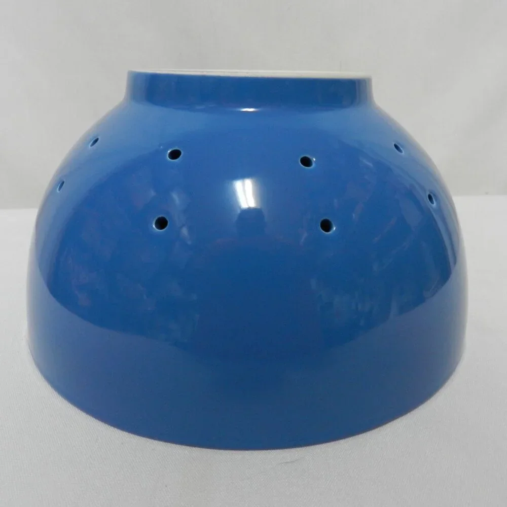 TAG colander strainer bowl ceramic insert blue Dishwasher Safe 4.5